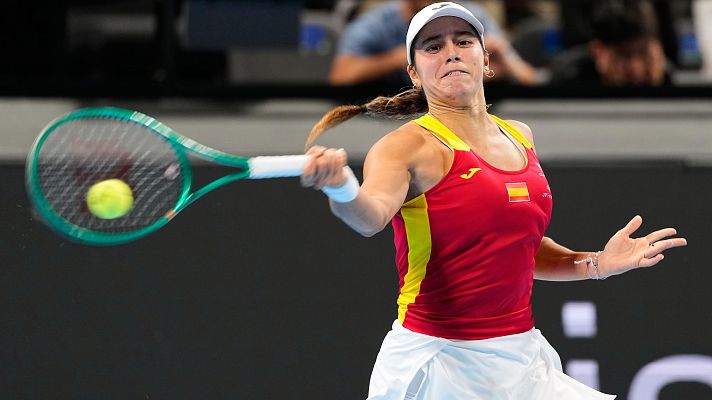 Jessica Bouzas, en la Billie Jean King Cup