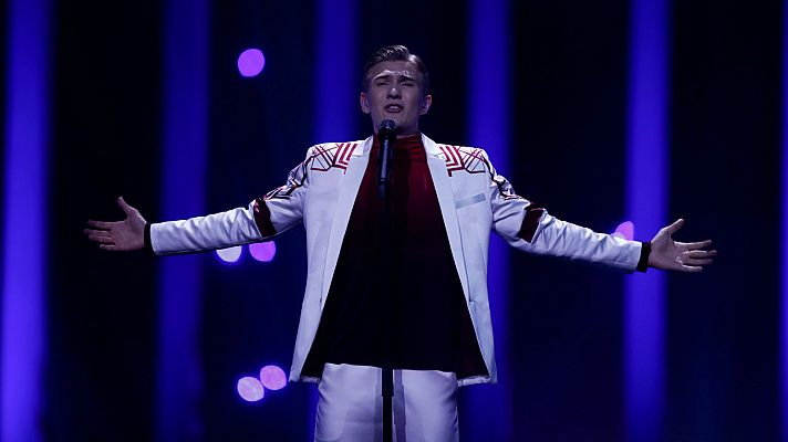 Eurovisin - Islandia  Ari lafsson canta  Our choice  en la primera semifinal de Eurovisin 2018