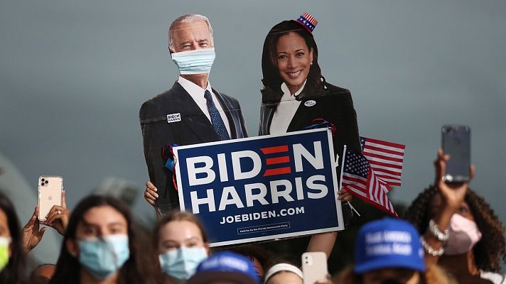 Cartel en apoyo de Joe Biden y Kamala Harris