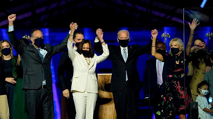 Joe Biden llama a la conciliaci�n en su primer discurso como presidente electo de EE.UU.