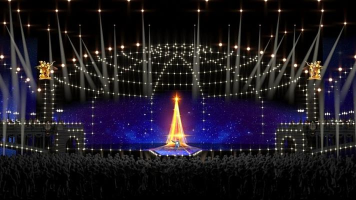 Boceto del escenario de Eurovisin Junior 2021