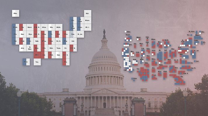 Los resultados de las elecciones legislativas en Estados Unidos a�n est�n en el aire