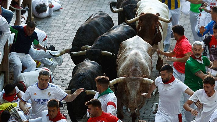 Sanfermines  encierro de la ganader�a Fuente Ymbro