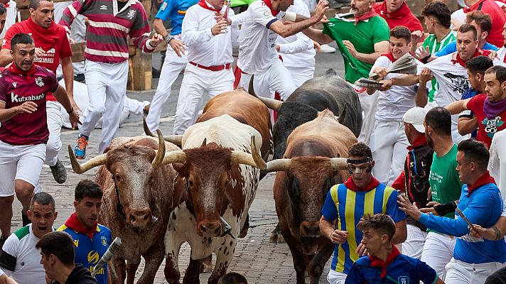 Sanfermines  encierro de la ganader�a Miura