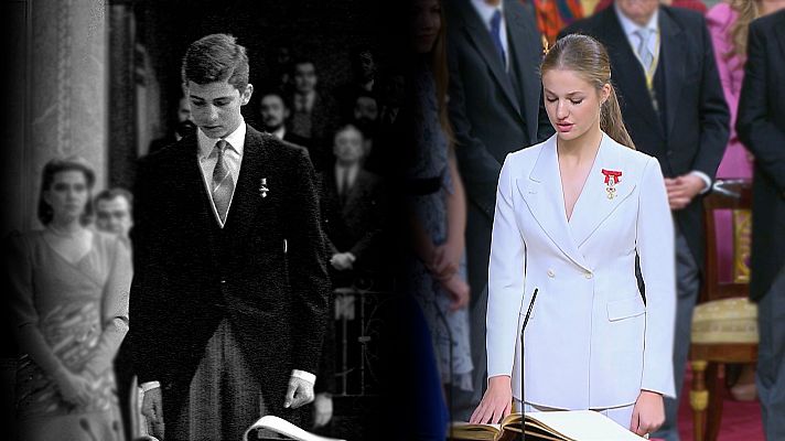 La jura de Leonor as ha sido su ceremonia y as fue la de su padre