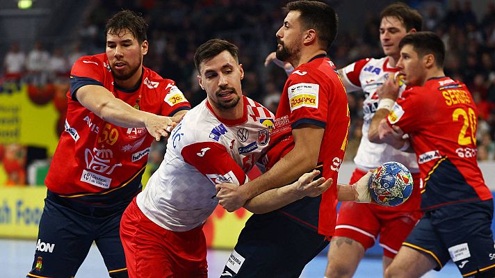 EHF 2024 Men's European Handball Championship - Preliminary Round - Group B - Spain v Croatia