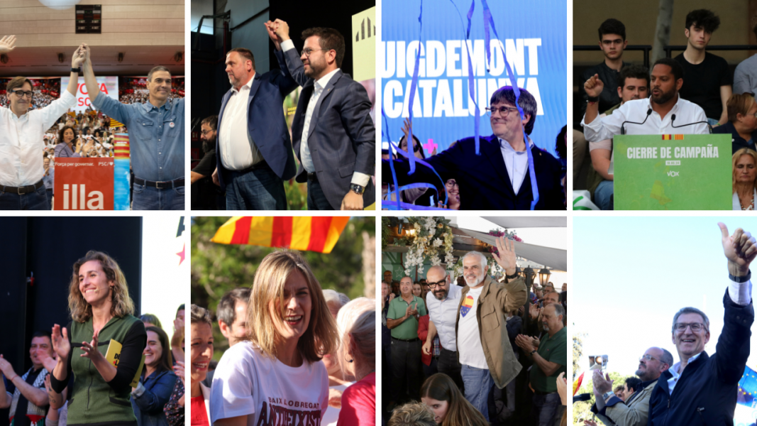 Darrers mtings de campanya dels 8 principals candidats a les eleccions catalanes