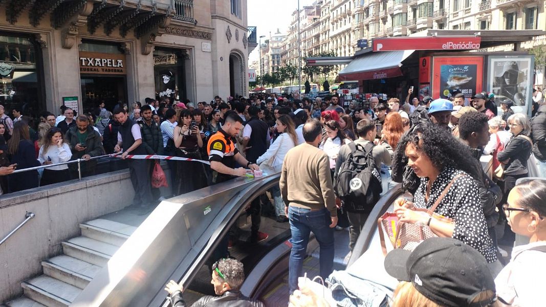 Entrada del metro de plaa Catalunya
