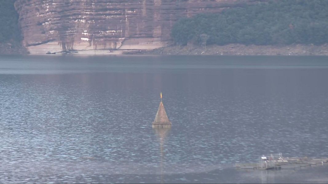 Situaci� del pant� de Sau despr�s de les darreres pluges