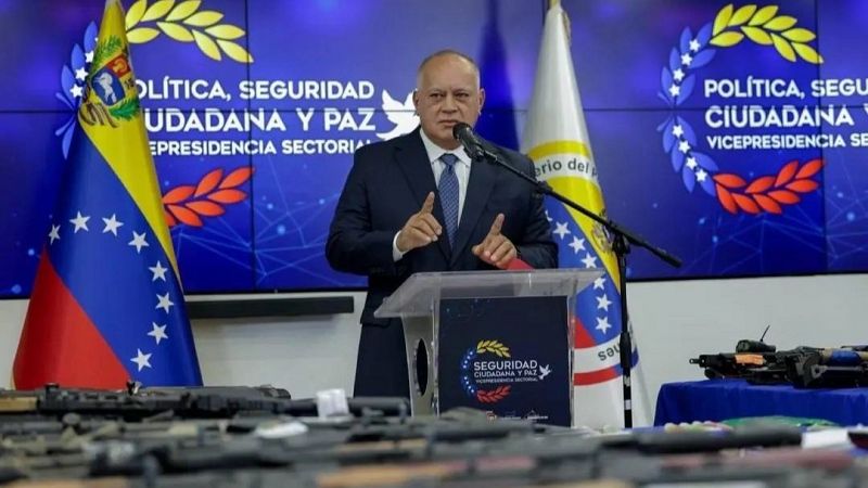 El ministro del Interior de Venezuela, Diosdado Cabello