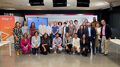 Imagen de las personas asistentes a la jornada sobre diversidad celebrada en RTVE Instituto