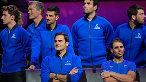 Rafa Nadal se retira: Federer y Nadal lloran durante la Laver Cup 2022 en la que el suizo anunci su retirada