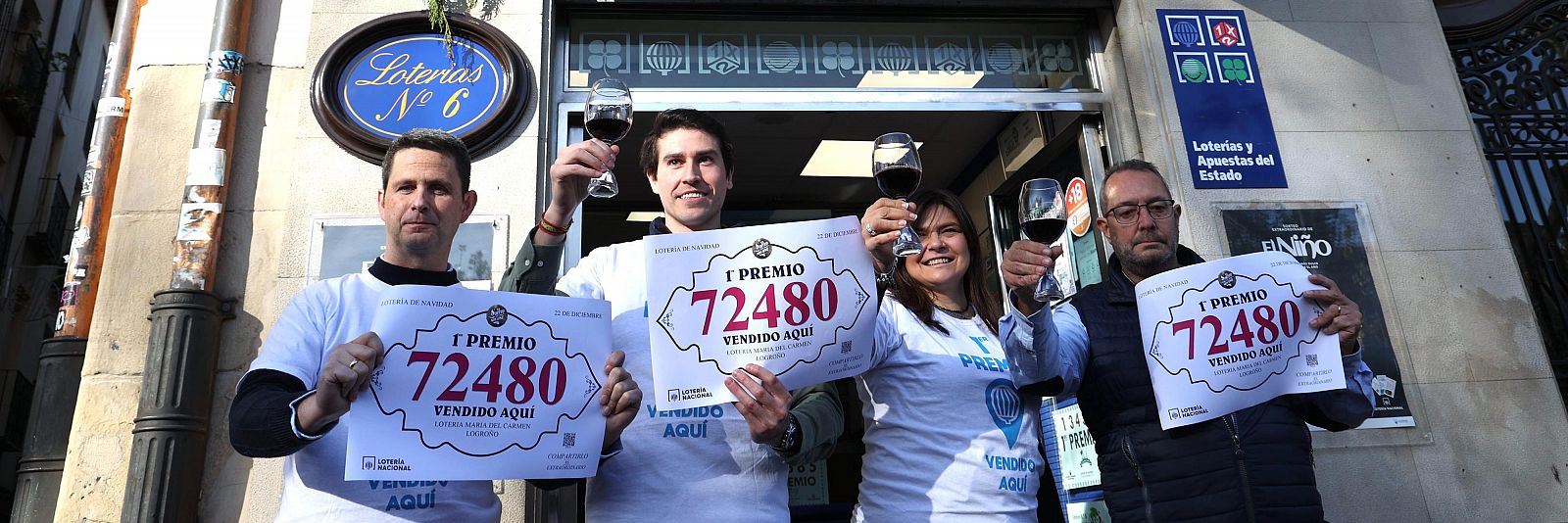 Administraci�n n�mero 6 de Logro�o vente �ntegramente el Gordo de Navidad