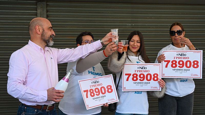 El primer premio del Nio, consignado en Len: muy repartido y vendido en ventanilla