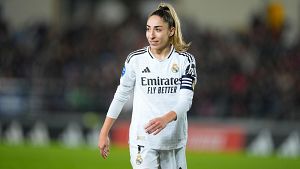 Olga Carmona con el Real Madrid