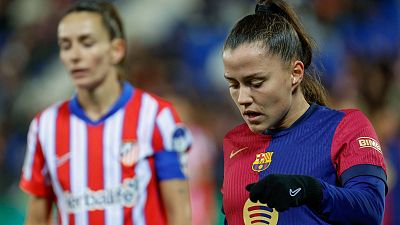 Claudia Pina en el FC Barcelona - Atltico de Madrid de semifinales de la Supercopa de Espaa