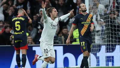 Modric celebra el gol ante el Girona