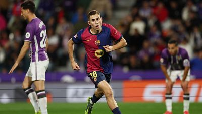 Fermn celebra su gol al Valladolid