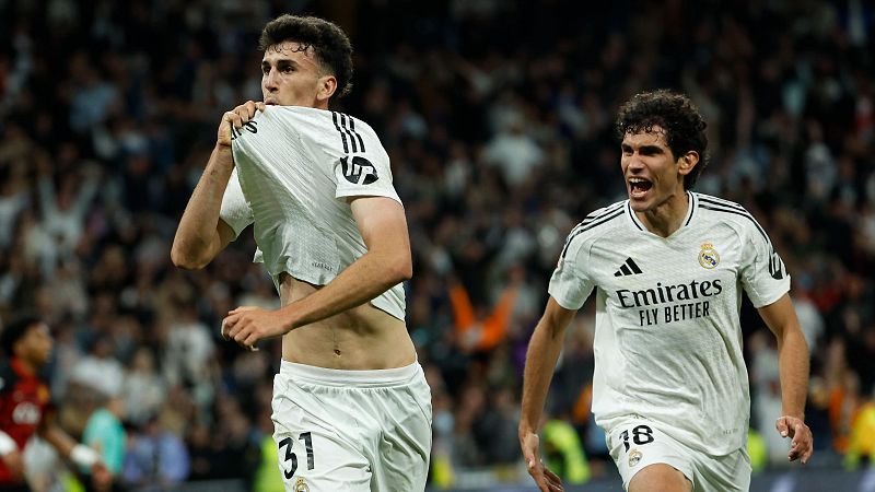 Jacobo Ramón marca el gol que le ha dado al Real Madrid el triunfo contra el Mallorca en LaLiga