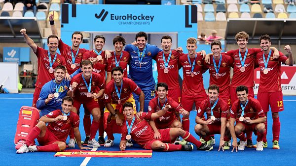 Espaa - Francia: resumen y goles | Europeo hockey hierba (M)