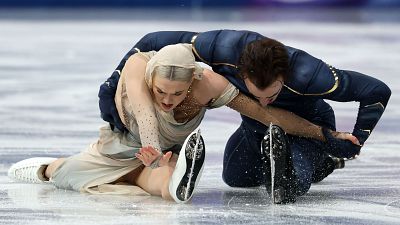 Programa libre de Olivia Smart y Tim Dieck en la final de patinaje art�stico