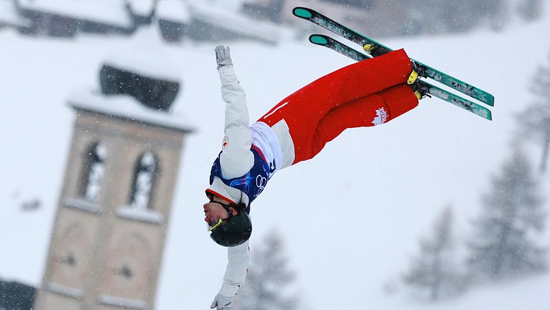 Emile Nadeau, en la clasificaci�n de aerials de Milano Cortina 2026