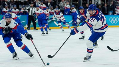 Semifinal hockey hielo Estados Unidos - Eslovaquia