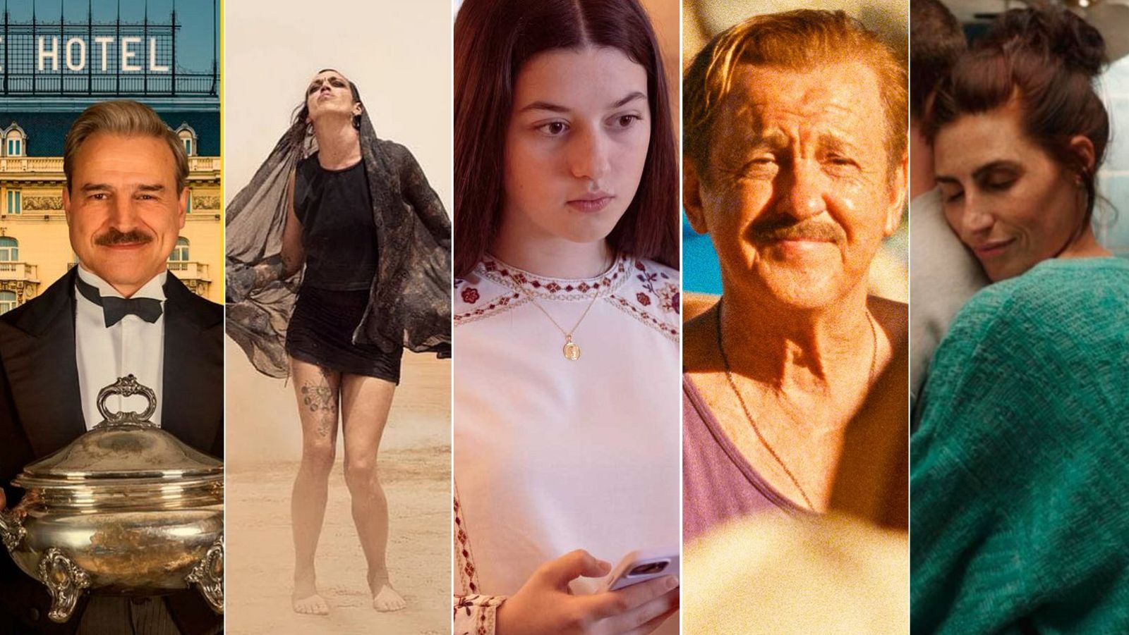 Im�genes de las cinco pel�culas nominadas al Goya a mejor pel�cula.