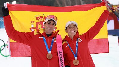 Cardona y Alonso, bronce en relevos mixtos de skimo