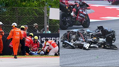 Gran Premio de Catalunya de MotoGP 2026: dura ca�da de �lex M�rquez
