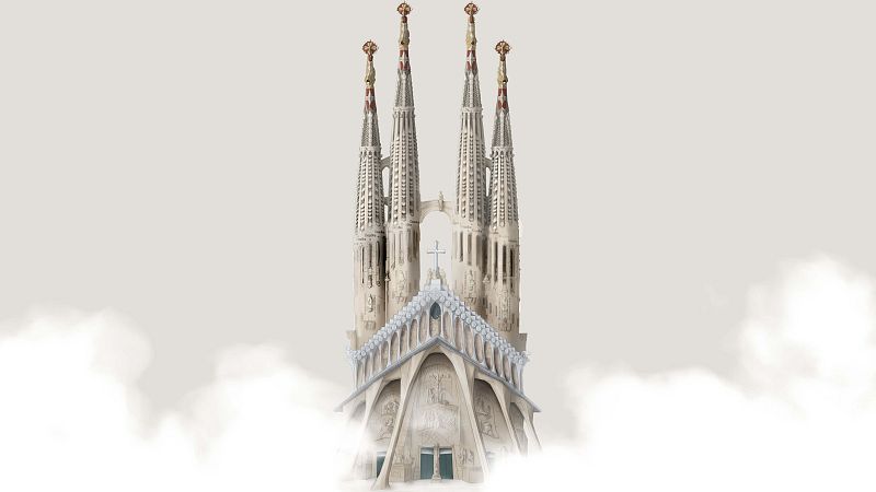 Fachada de la Pasi�n de la Sagrada Familia