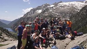 Part de l'equip d'excursionistes amb malalties raum�tiques que formen part del projecte Reuma3000