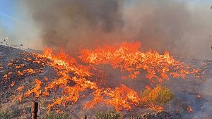 Directo incendio en Almer�a