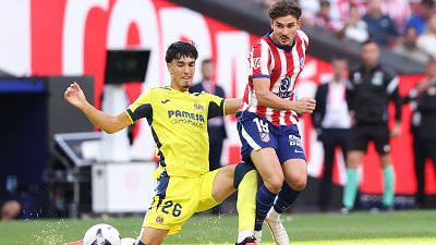 Juli�n Alvarez en el Atl�tico de Madrid - Villarreal
