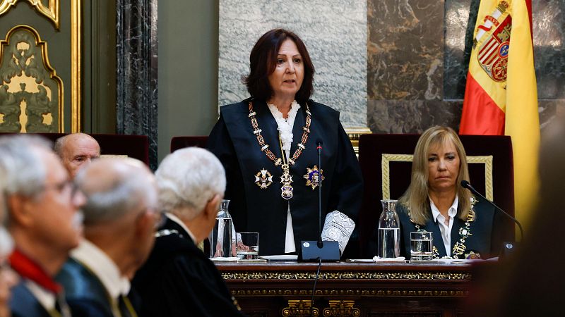 La fiscal general del Estado, Teresa Peramato, en la apertura del a�o judicial