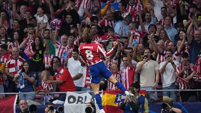 El Atletico de Madrid se impone al Manchester United (2-0)