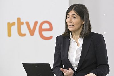 Mara Blasco en el encuentro de RTVE