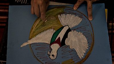 Uno de los dibujos de Nisreen, una mujer palestina que ha recibido ayuda psicol�gica de M�dicos sin Fronteras