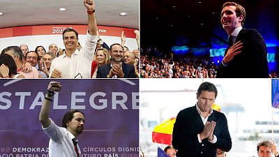 Candidatos de los partidos a la presidencia del Gobierno