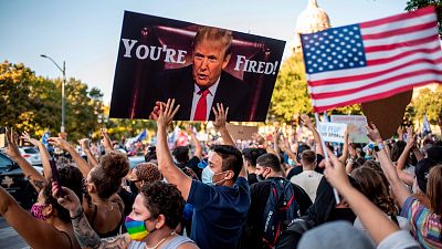 Partidarios de Biden celebran la victoria del dem�crata en las elecciones de Estados Unidos