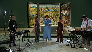 Maria Arnal i Marcel Bag�s en el Museo del Prado