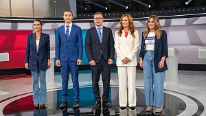 Minutos finales de los candidatos a la Comunidad de Madrid a las elecciones del 28M en el debate de RTVE