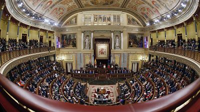 Vista general del hemiciclo del Congreso de los Diputados