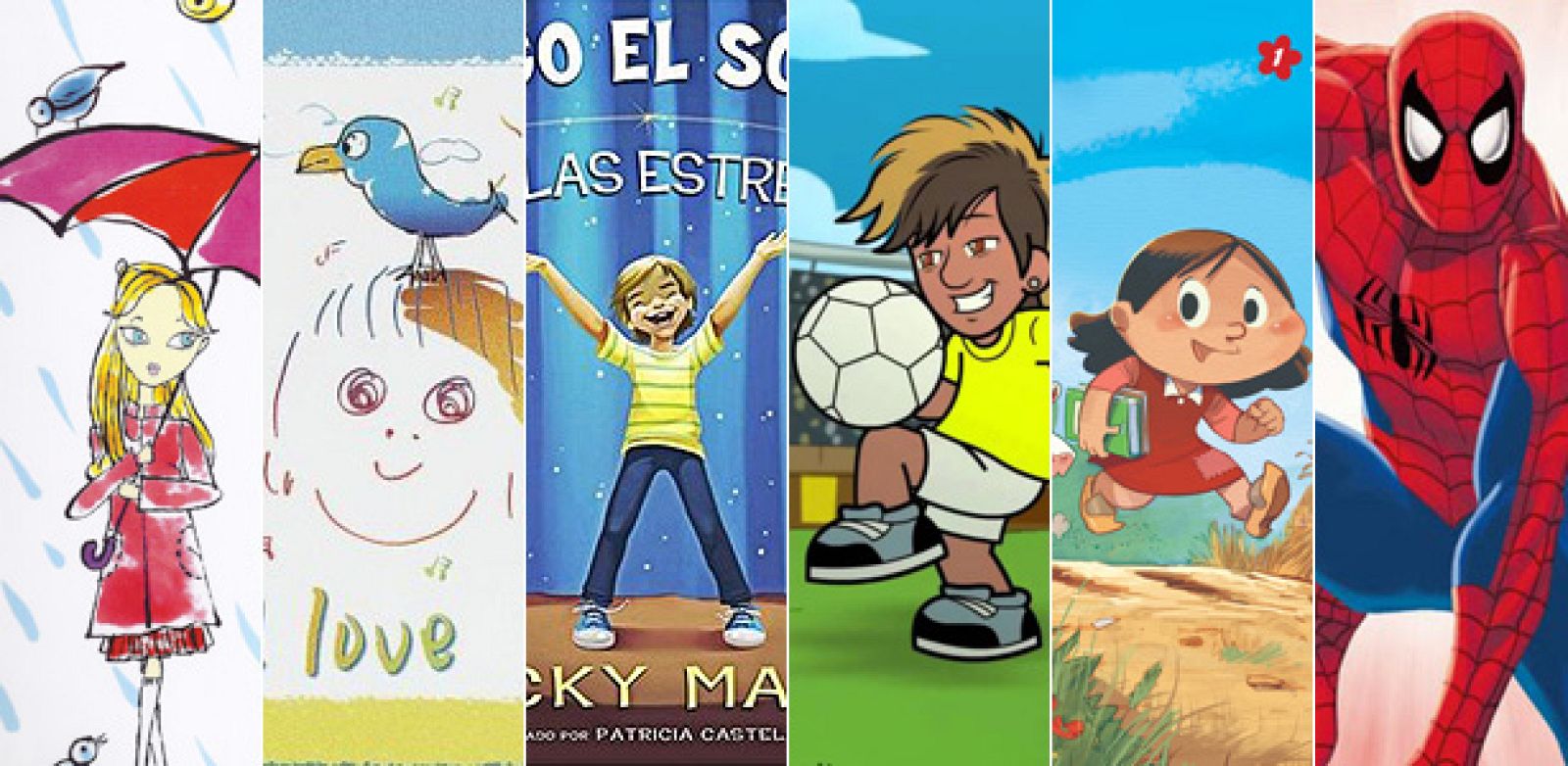 Ilustraciones de 'The English Roses', 'Real Love', 'Santiago el soñador, entre las estrellas', 'Neymar Jr., 'Marieta. Los recuerdos de Naneta' y 'Superhéroes Marvel. Los 100 imprescindibles' Ilustraciones de 'The English Roses', 'Real Love', 'Santiago el soñador, entre las estrellas', 'Neymar Jr., 'Marieta. Los recuerdos de Naneta' y 'Superhéroes Marvel. Los 100 imprescindibles'