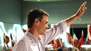 Pedro Sánchez asegura que "España y Euskadi no necesitan más proyectos que fracturen" Pedro Sánchez asegura que "España y Euskadi no necesitan más proyectos que fracturen"