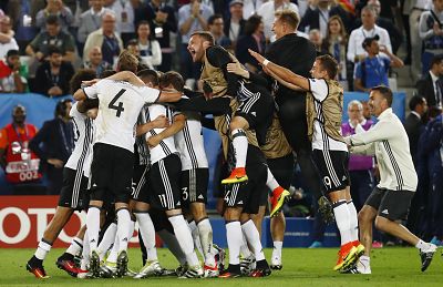 Alemania celebra el pase a semifinales