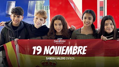 19 de noviembre  Sandra Valero pone rumbo a Niza para participar en Eurovisin Junior 2023