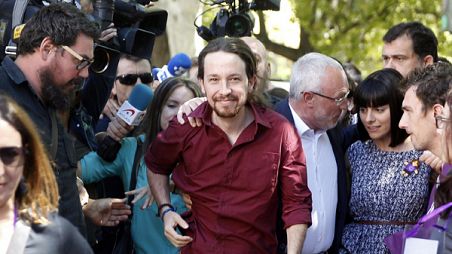 Pablo Iglesias reivindica a Podemos como el "movimiento heredero" del 15M en su cuarto aniversario Pablo Iglesias reivindica a Podemos como el "movimiento heredero" del 15M en su cuarto aniversario