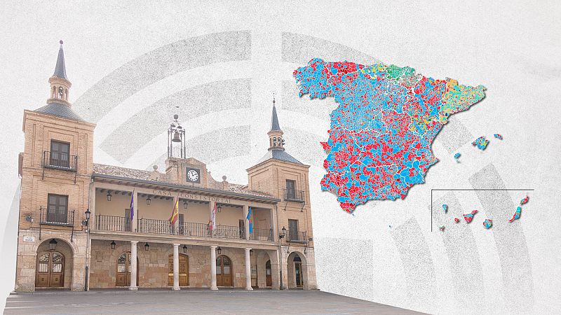 Mapa de alcaldes en Espaa tras las elecciones del 28M