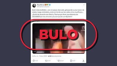 No es Joe Biden desnudo golpeando a una menor, es un bulo